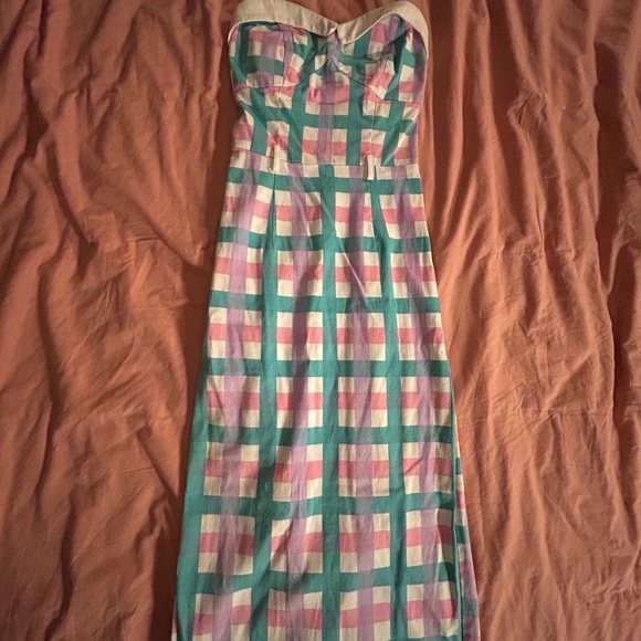 Collectif pinup plaid pencil dress - Picture 2 of 4